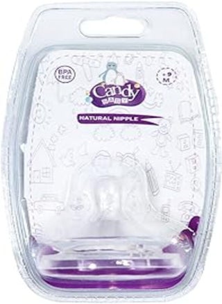 Candy Baby Silicone Natural Nipple BPA Free For Unisex-Clear-(+9 Months) - pzsku/Z4013A53B0717D9708ED1Z/45/_/1717887440/3a540c24-1ea3-4514-9104-a48980d8d09f