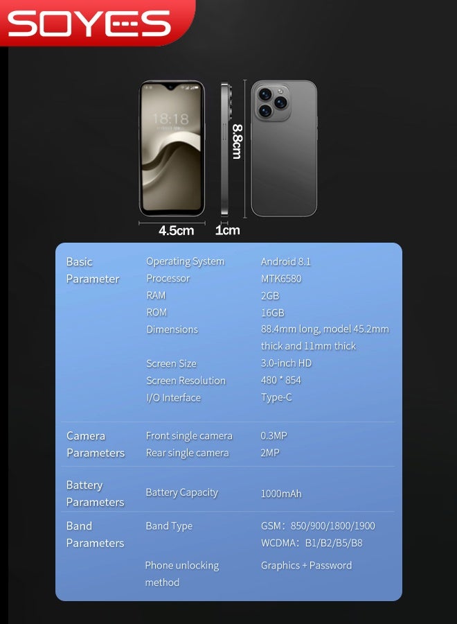 سويس هاتف ذكي soyes XS15 Mini 3G - Image 3