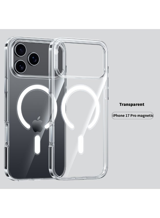 【Transparent 】MagSafe iPhone 17 Pro 6.3-Inch Case, 【No Yellowing】【Reinforced Corners】 Wireless Charging Shockproof Bumper Protective Phone Case - Image 1