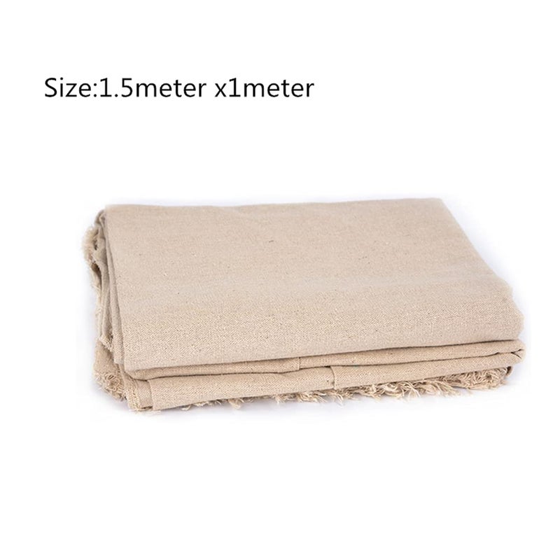 SoClaay Pottery Special Linen Hessian Cotton Linen Tablecloth Pottery Clay Printing Texture Clay Sculpture Tool 59x39inch(1 pc) - Image 3