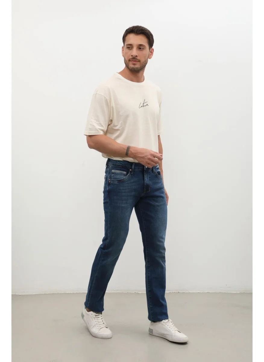 Banny Jeans Men Regular Jeans Dark Blue