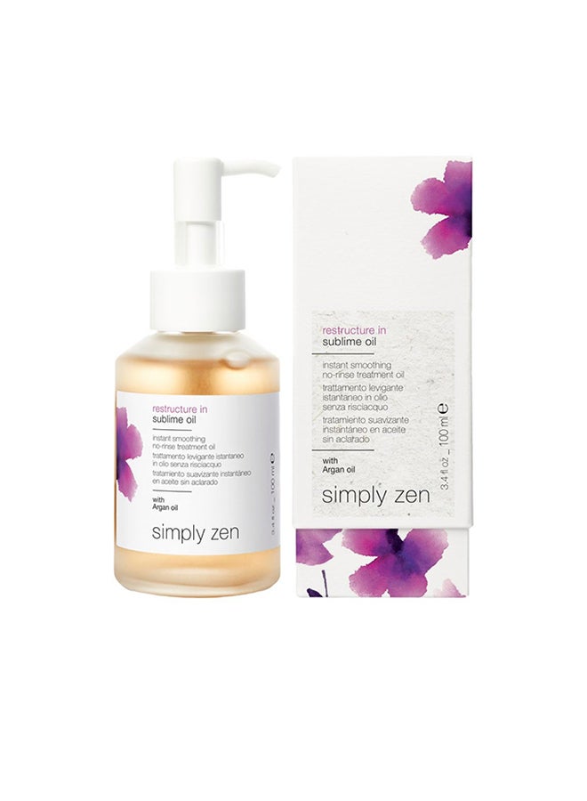 Simply Zen Sublime Oil 100ml – High-Gloss Finish for Frizzy Hair, Luxury Botanical Oils, Non-Greasy Serum for Static Relief 100ml - Image 1