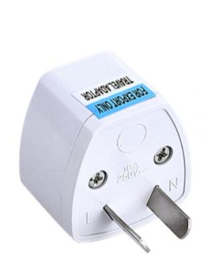 European Standard Adapter American Australian standard to German standard Conversion Plug European standard Round Flat Plug - Image 1