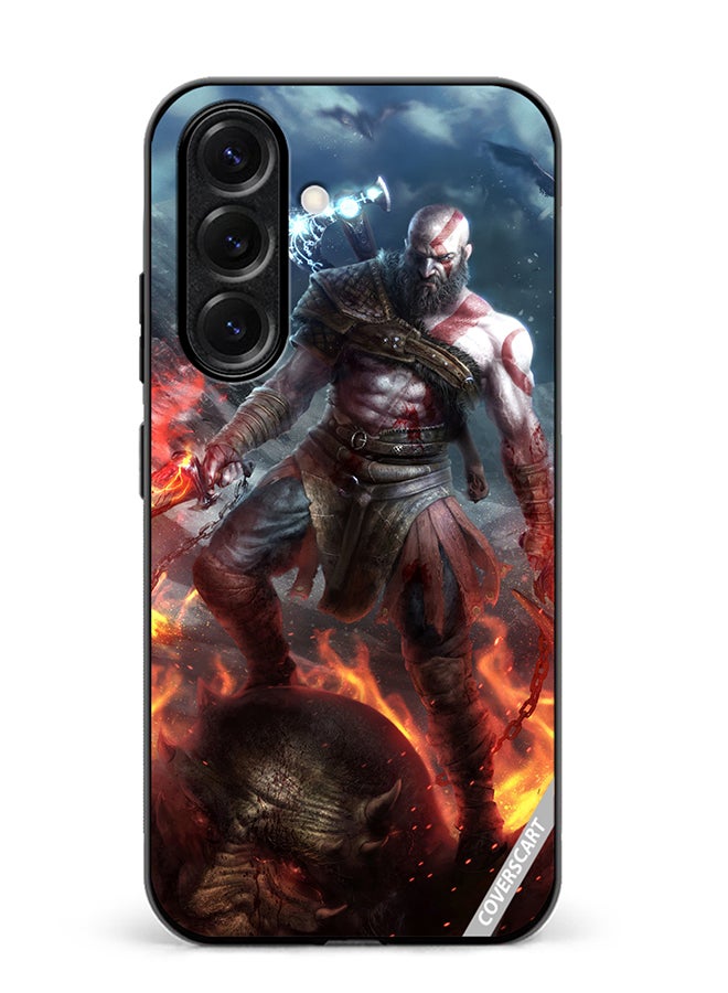 VR CREATIVE Protective Case Cover For Samsung Galaxy S25 Kratos God Of War Game Design Multicolour