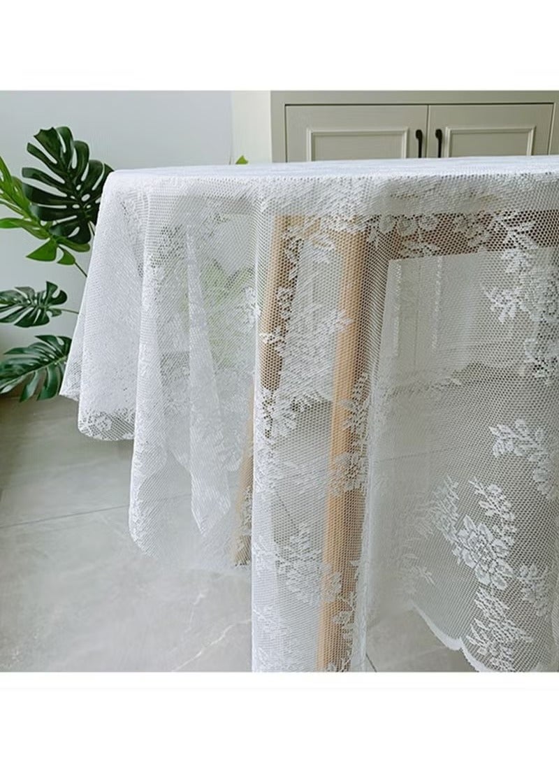 Romantic Pattern Lace Tablecloth Placemat（75*75cm） - Image 3