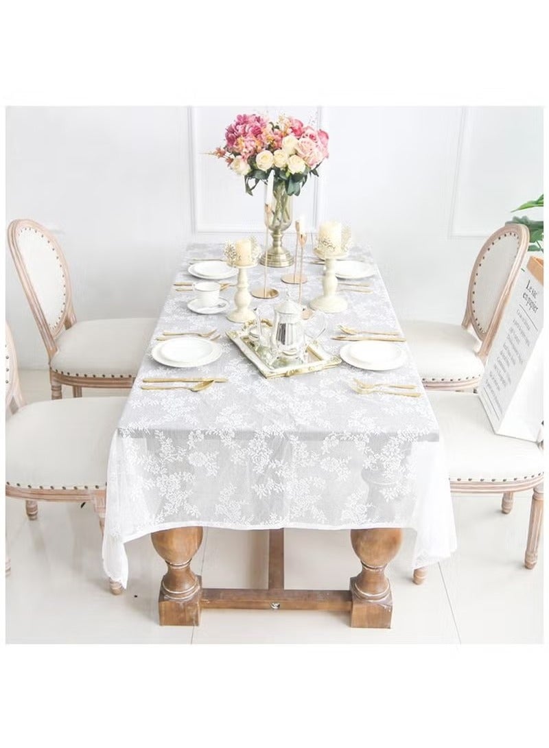 Romantic Pattern Lace Tablecloth Placemat（75*75cm） - Image 2