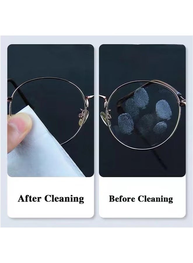 عبوة من 100 منديل لتنظيف النظارات، مغلفة بشكل فردي، لتنظيف النظارات الشمسية، وعدسات الكاميرا، والنظارات الواقية، والشاشات، والهواتف - Image 5