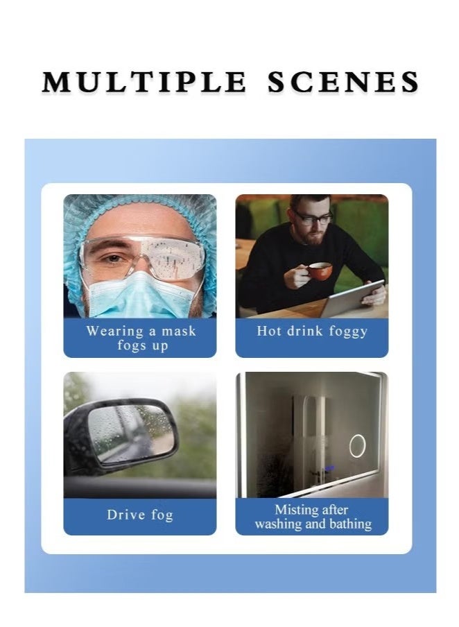 عبوة من 100 منديل لتنظيف النظارات، مغلفة بشكل فردي، لتنظيف النظارات الشمسية، وعدسات الكاميرا، والنظارات الواقية، والشاشات، والهواتف - Image 3