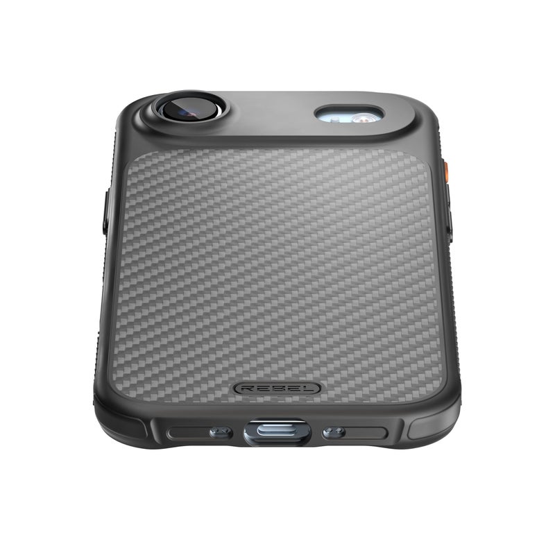 REBEL Case for iPhone Air [GEN7 Aramid Fiber] Strong MagSafe Compatible, Grippy Sides, Shock Resistant, Metal Buttons, Upgraded Camera Button, Protective Design, 6.5 Inch Phone 2025 (Black) - Image 3
