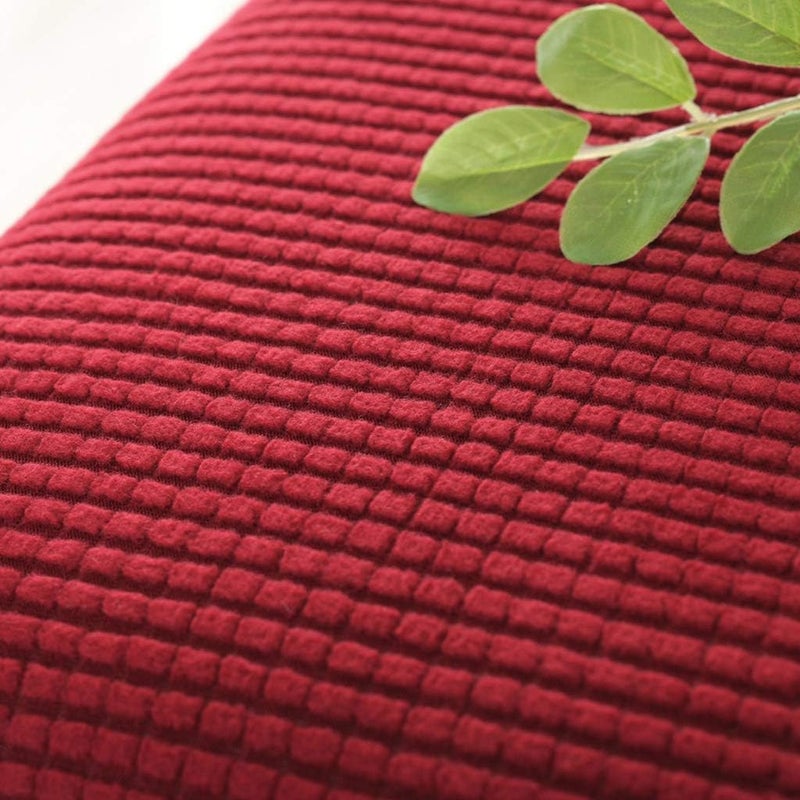 klarakoSet Of 6 Sofa Armrest Cover Stretch Fabric For Couches Armchairs Recliners klarakoWine Red, as described - Image 2