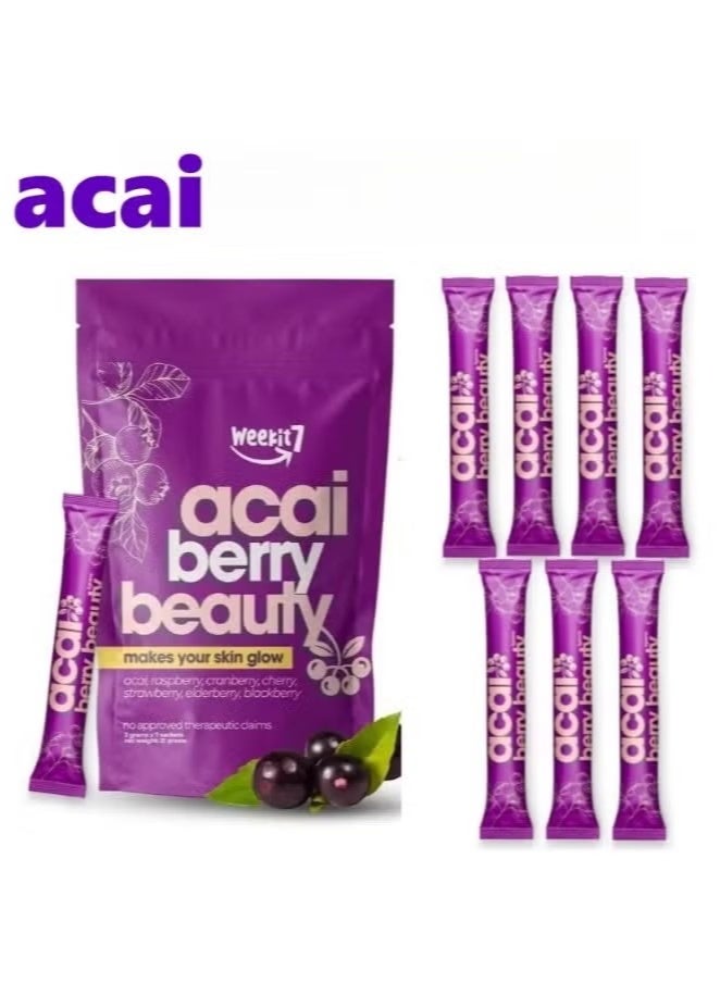 آساي أكاي بيري الجمال 35 غرام مسحوق التوت الكراني النقي 100٪ - Image 1