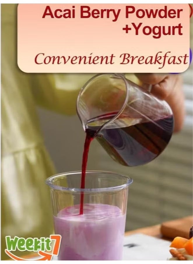 آساي أكاي بيري الجمال 35 غرام مسحوق التوت الكراني النقي 100٪ - Image 2