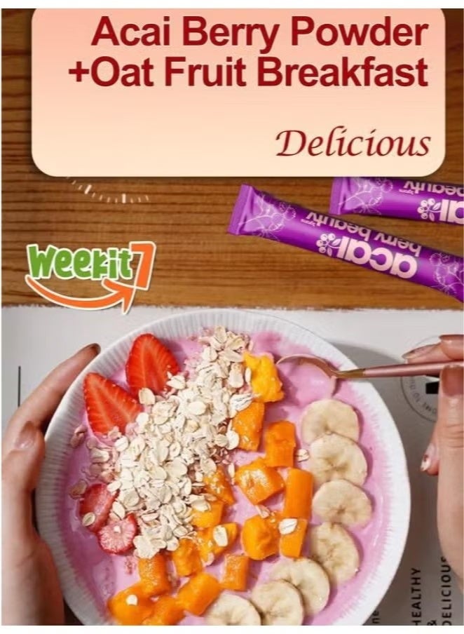 آساي أكاي بيري الجمال 35 غرام مسحوق التوت الكراني النقي 100٪ - Image 5