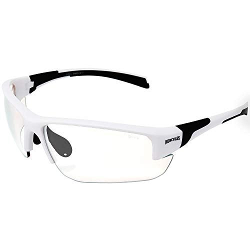 Global Vision Hercules 7 Auto-Darkening Photochromic Safety Sunglasses Clear to Smoke Lens ANSI Z87.1 Transitional Glasses - Image 1
