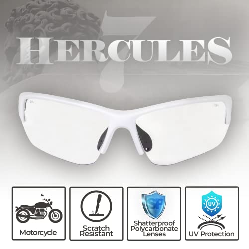 Global Vision Hercules 7 Auto-Darkening Photochromic Safety Sunglasses Clear to Smoke Lens ANSI Z87.1 Transitional Glasses - Image 5