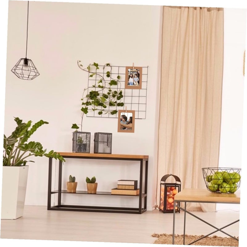 30pcs Hanging Paper Photo Frames Mixed Colors White Black Kraft Cardstock Wall Decor with Clamps for Office Home Bedroom Painting Display - Image 2