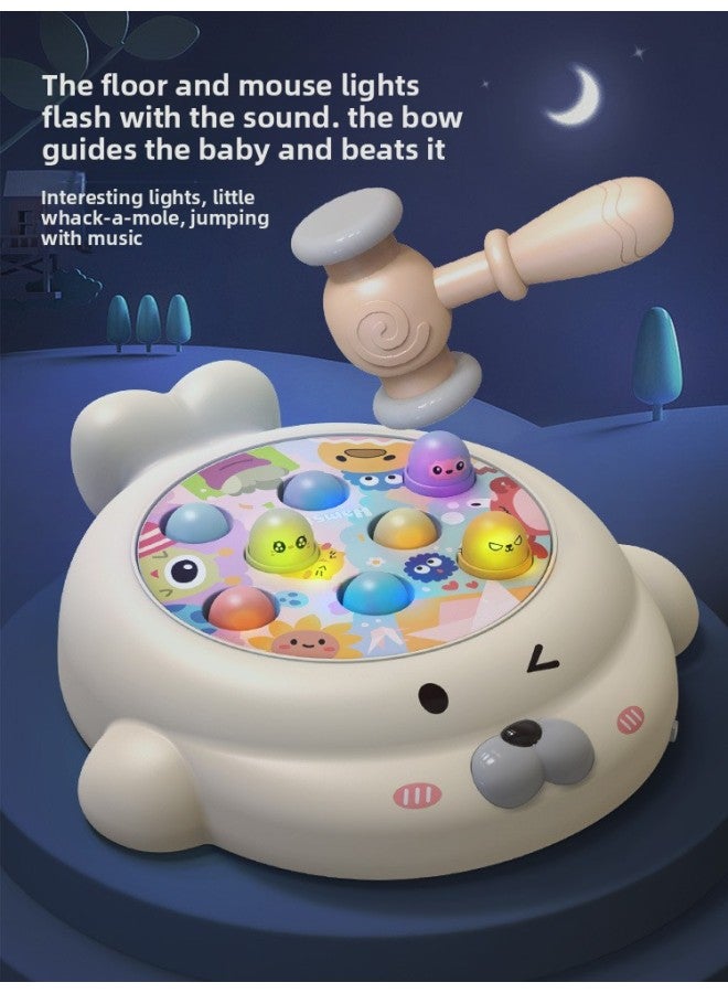 لعبة هامستر بورد للأطفال، لعبة ألغاز طفلة صغيرة من عمر 1-2 سنة 0 آلة ألعاب التعليم المبكر للأولاد التفاعلية 36 لونًا: هامستر على شكل ختم، المواصفات: البطارية: 2 مطرقة + 3 بطارية عادية (أرسل مفك براغي) - Image 1