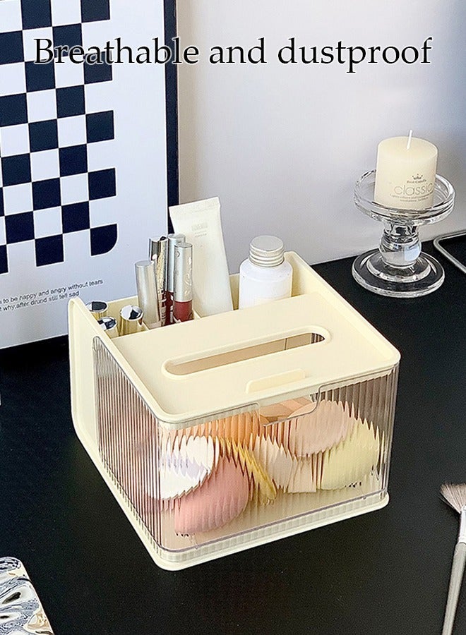 DUNISO Multifunctional desktop tissue storage box, makeup storage box, suitable for home, office, restaurant, RV - Image 2