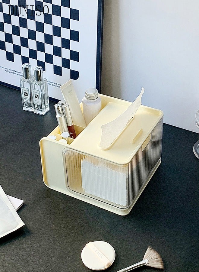 DUNISO Multifunctional desktop tissue storage box, makeup storage box, suitable for home, office, restaurant, RV - Image 3