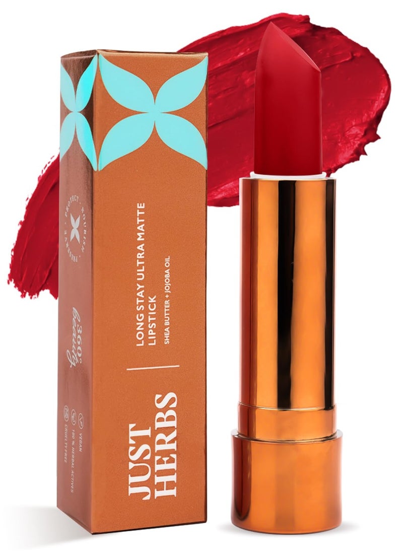 Just Herbs Just Herbs Ultra Matte Bullet Lipstick 4g Cheeky Cherry  - Image 1