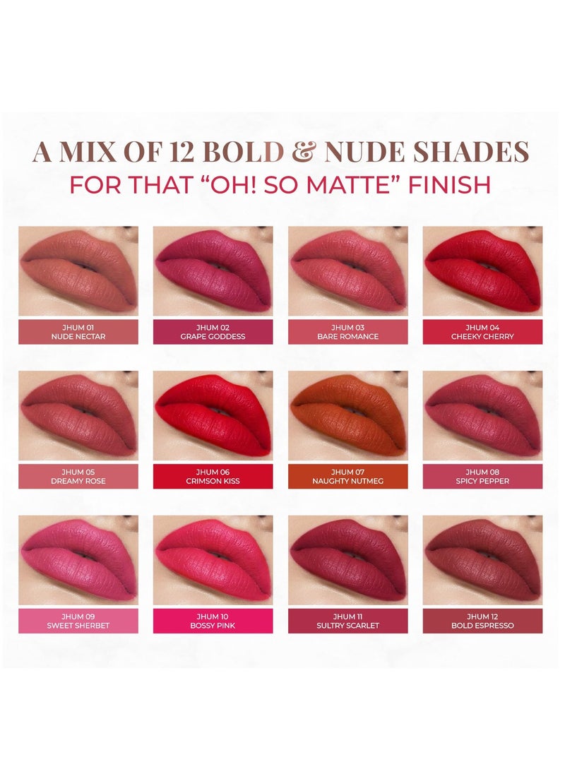 Just Herbs Just Herbs Ultra Matte Bullet Lipstick 4g Cheeky Cherry  - Image 2