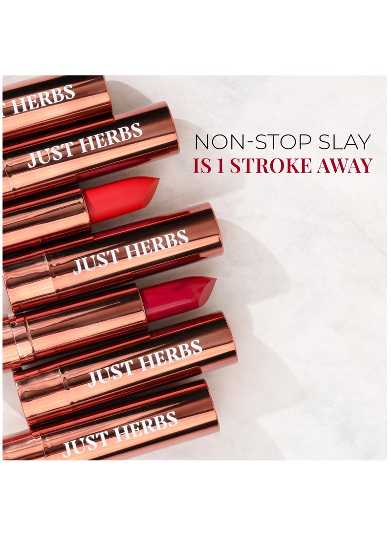 Just Herbs Just Herbs Ultra Matte Bullet Lipstick 4g Cheeky Cherry  - Image 4