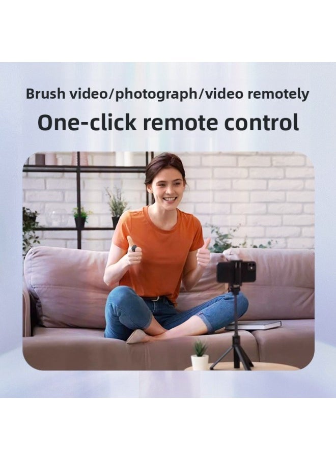 TikTok Ring Remote Control Brush Video Novel Flip Multi-function Mobile Phone Video Bluetooth Remote Control Selfie Device-Color:J6 Ring Remote Control Black-english Box  - Image 3