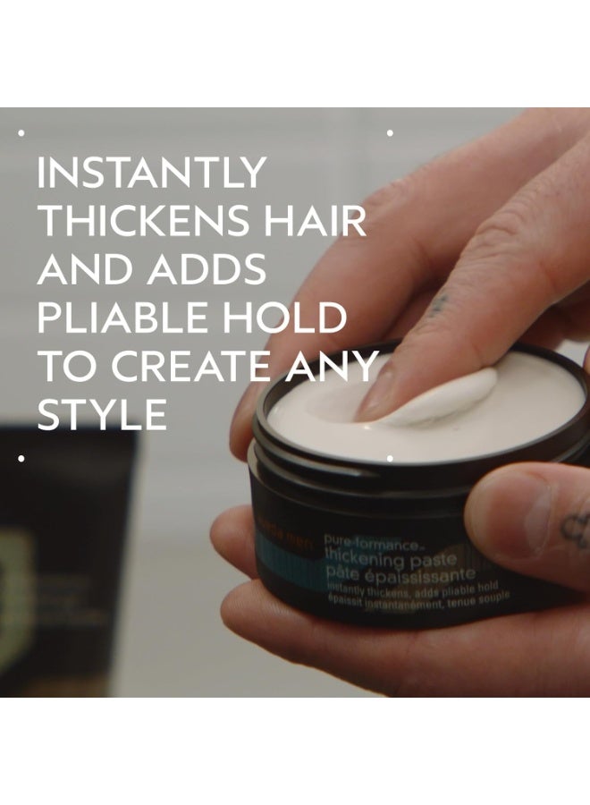 AVEDA Men Pure-Formance Thickening Paste | Thickens Hair | Versatile Hold | Natural Finish Hair Styling Paste | 91% Naturally Derived - Image 2