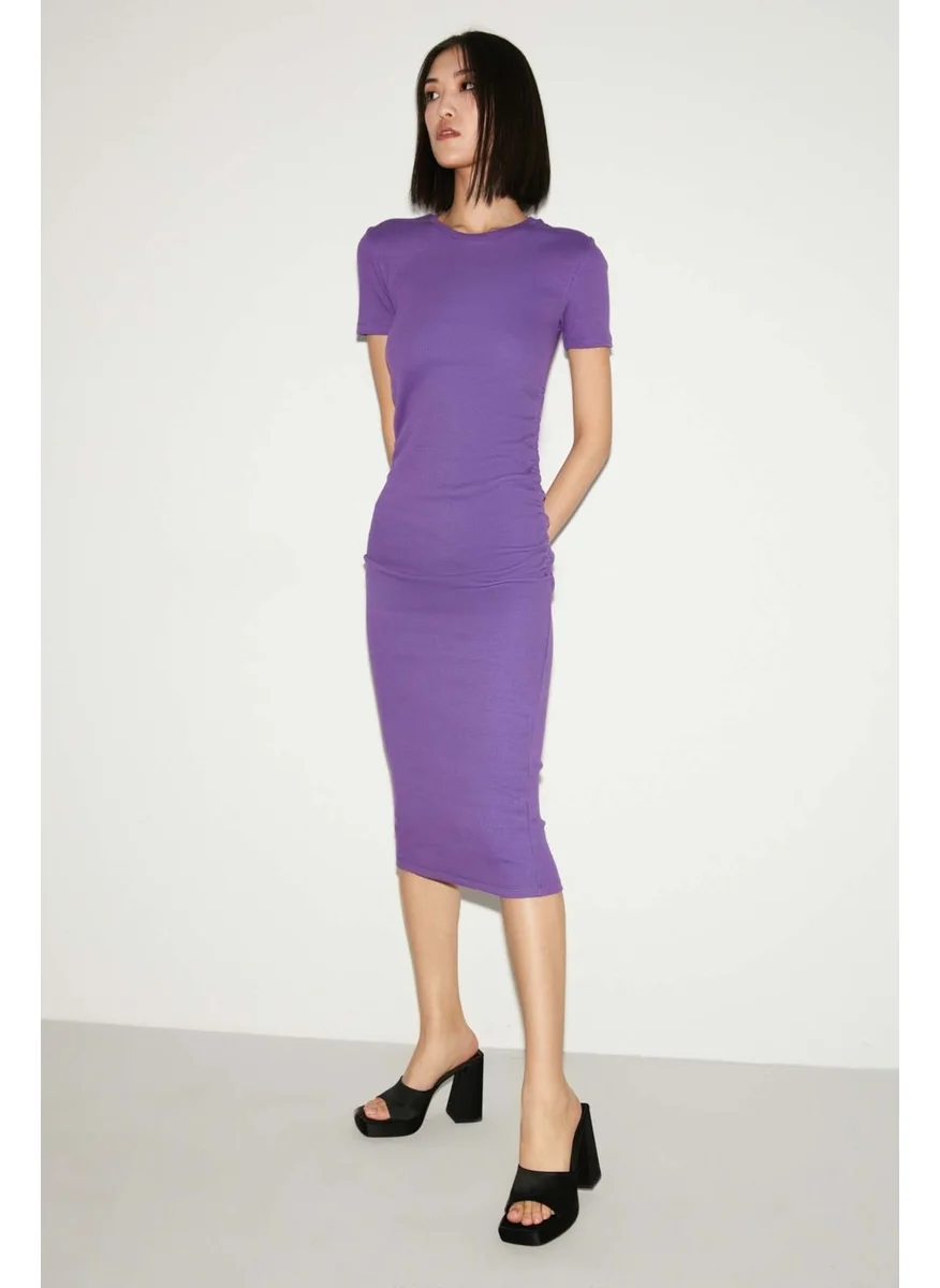 GRIMELANGE Lillian Slim Slim Purple Dress