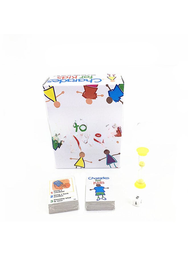 Educational Toys Children's Fun Puzzle Puzzle Watch Gesture Guessing Game Card Charades For Kids-Color:PARTY GAME - Image 2