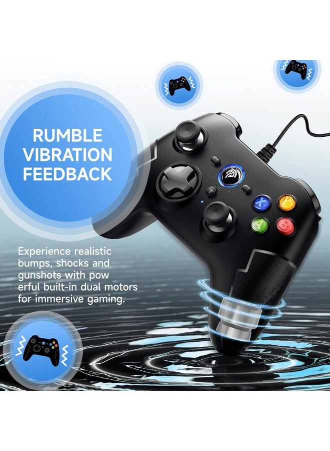 EasySMX PC Game Gamepad Wired Gaming Controller Joystick Dual-Vibration Turbo Windows/Android/ PS3/ TV Box - Image 5