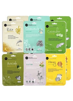 Celavi Cosmetics Celavi Essence Facial Face Mask Kbeauty Skincare Korea Skin Care Moisturizing (2 Of Each) B Set  - Image 1