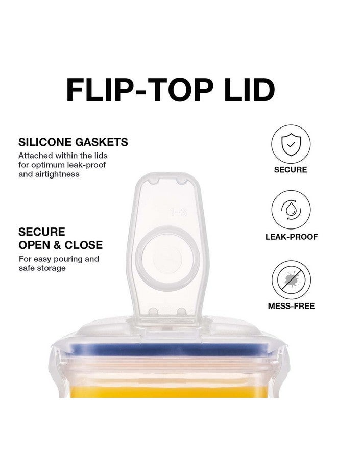 لوك اند لوك إبريق ماء لوك أند لوك أكوا، باب ثلاجة، بمقبض، إبريق بلاستيكي خالٍ من مادة BPA، مع غطاء قابل للطي، مثالي لصنع الشاي والعصائر، سعة 2 كوارت، شفاف - Image 5