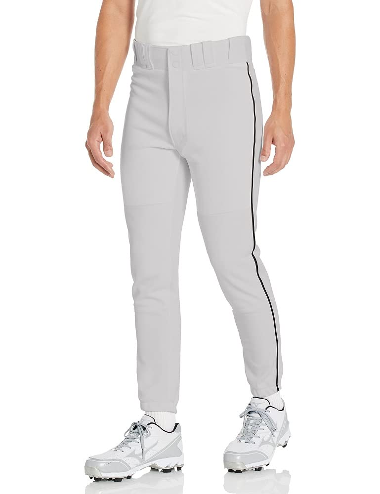 Mizuno mens Premier Piped Pant, Grey-black, X-Small US - Image 1