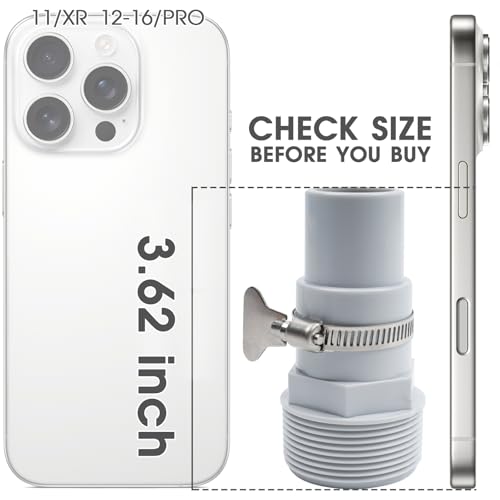 TidyMister Universal Combo Pool Hose Adapter Replacement, 1-1/4" or 1-1/2", 3 Pack Fits Above-Ground Pool Pump, Filter, Skimmer - Compatible with Hayward SPX1091Z7 or SPX1091Z4 - Image 3