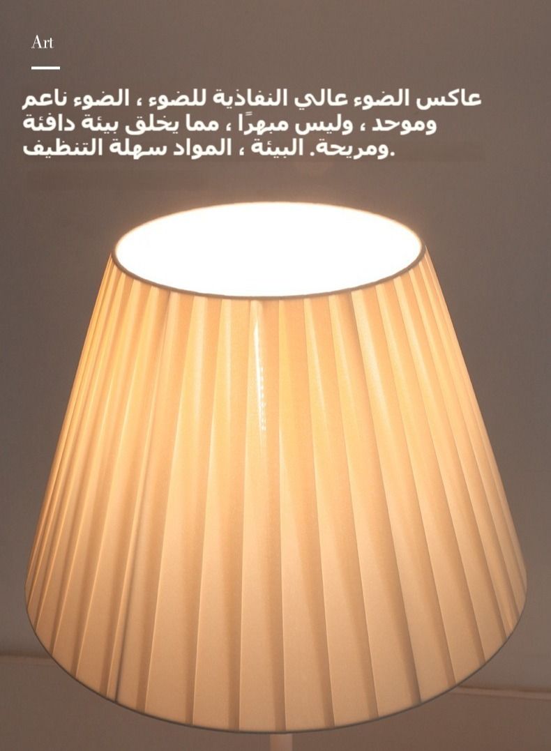 شو وو مصباح أرضي القطب الأبيض تصميم بسيط مصباح طويل القامة مع مصباح قائم بظل مع لمبة LED 3 ألوان سطوع مصباح عمل لغرفة المعيشة وغرفة النوم 155 سم  - Image 3