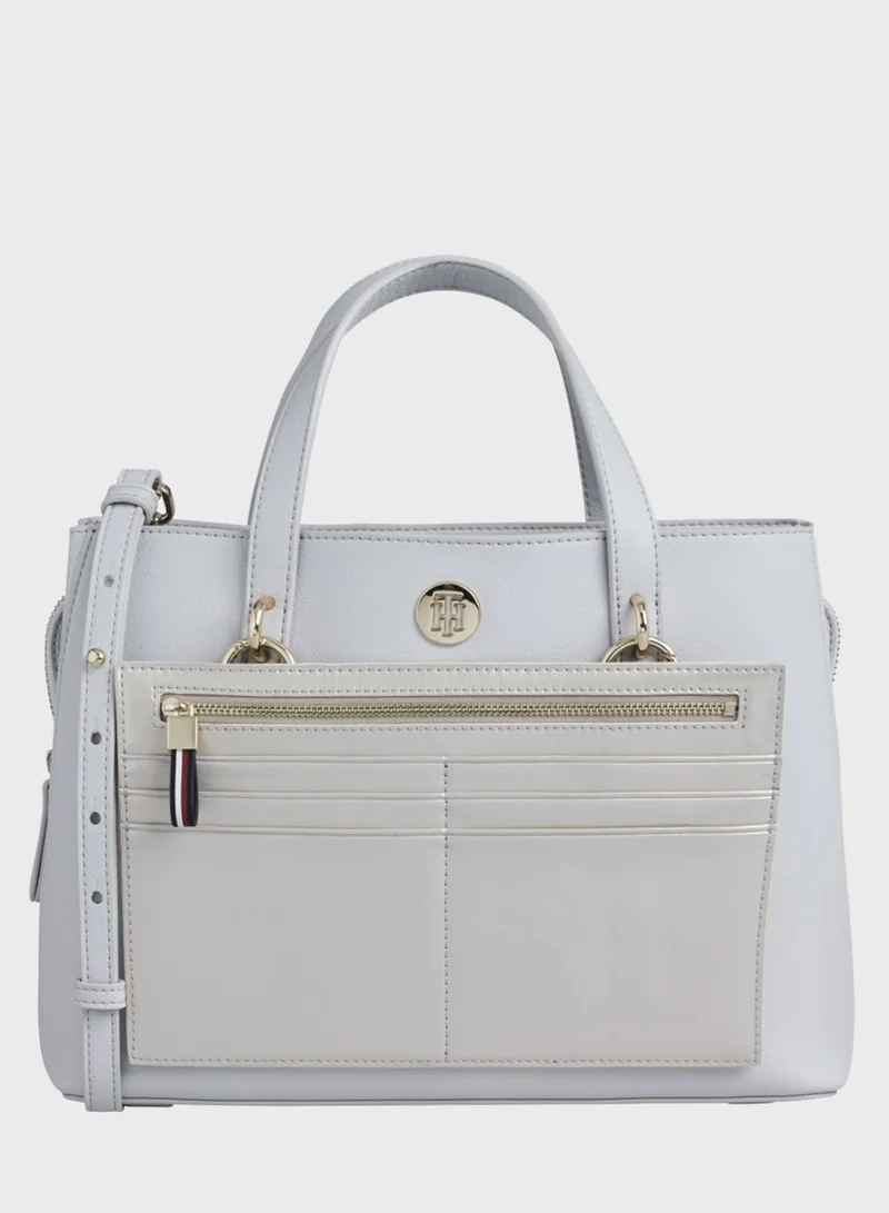 TOMMY HILFIGER Charming Top Handle Medium Work Satchel