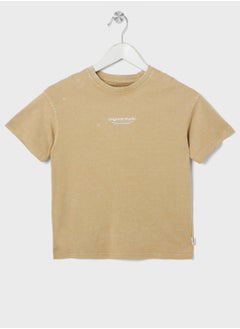 Jack & Jones Junior Kids Jorvesterbro Wash Crew Neck T-Shirt  - Image 1