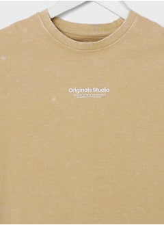 Jack & Jones Junior Kids Jorvesterbro Wash Crew Neck T-Shirt  - Image 3