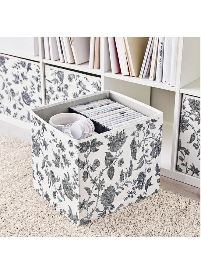 erorex Box Floral Patterned Black White 33X38X33 Cm - Image 2
