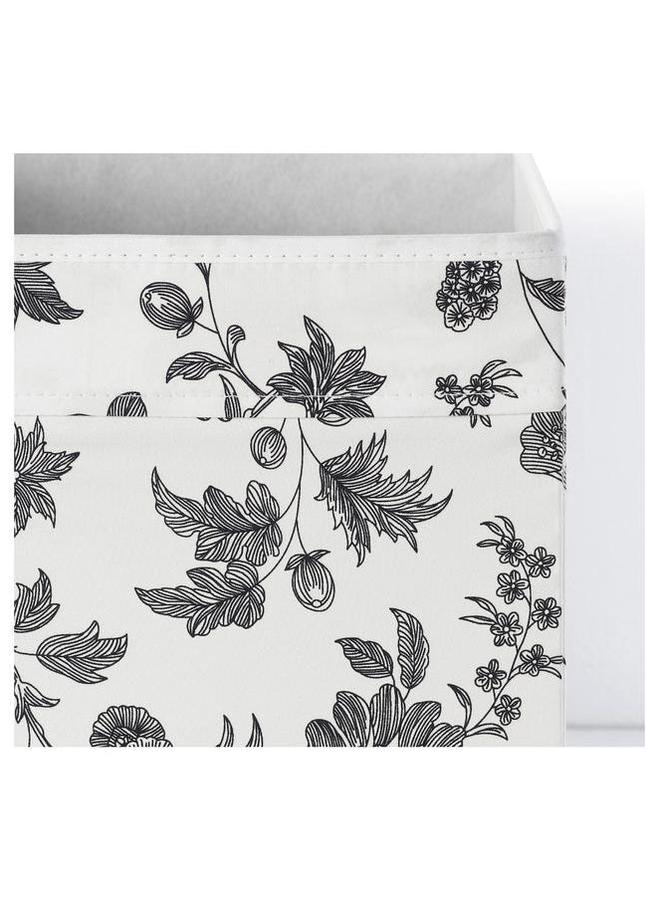 erorex Box Floral Patterned Black White 33X38X33 Cm - Image 3