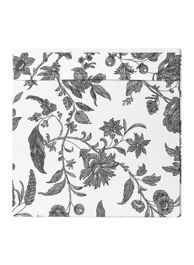 erorex Box Floral Patterned Black White 33X38X33 Cm - Image 5