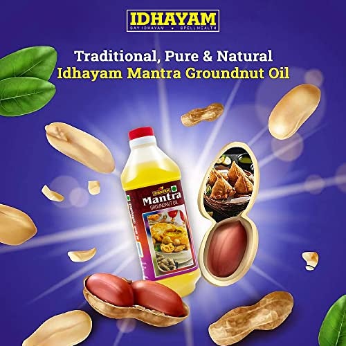 Idhayam Mantra Groundnut Oil - Zero Cholesterol & Transfats - Rich in Flavour & High Smoke Point - Nutrient Rich Oil for Optimum Health - Healthy Cooking Oil (5 Litre) - Image 4