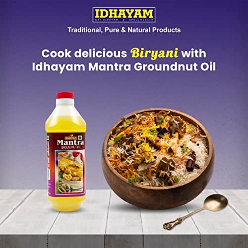 Idhayam Mantra Groundnut Oil - Zero Cholesterol & Transfats - Rich in Flavour & High Smoke Point - Nutrient Rich Oil for Optimum Health - Healthy Cooking Oil (5 Litre) - Image 3