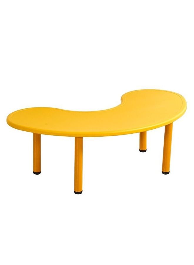 JSAITOYS 9 Pieces Children Crescent Shaped Plastic Table And Chair Set - Image 5