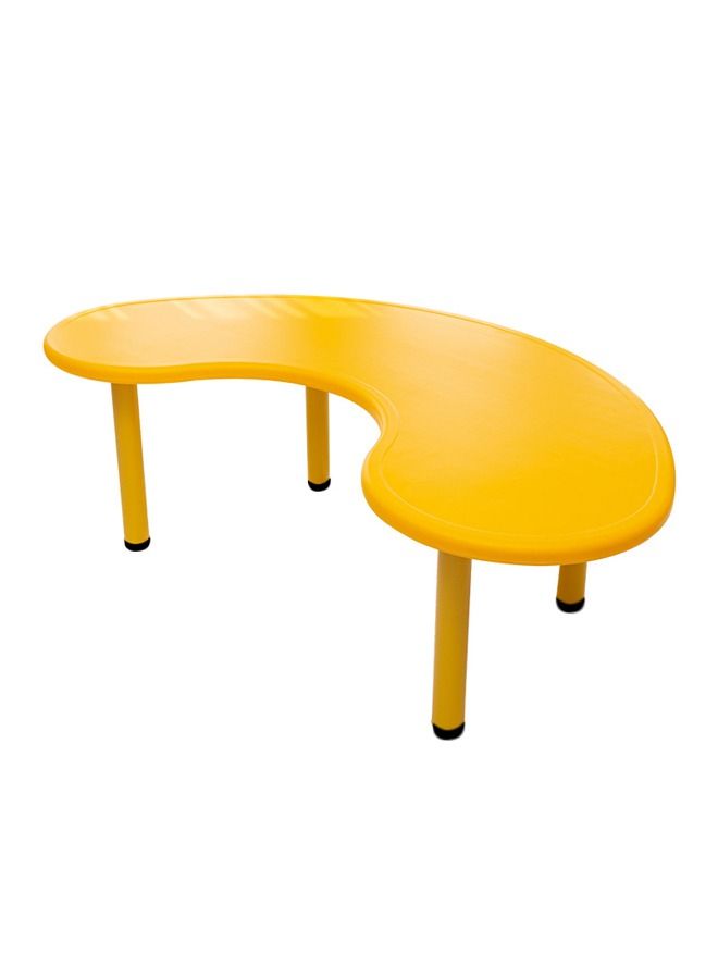 JSAITOYS 9 Pieces Children Crescent Shaped Plastic Table And Chair Set - Image 4