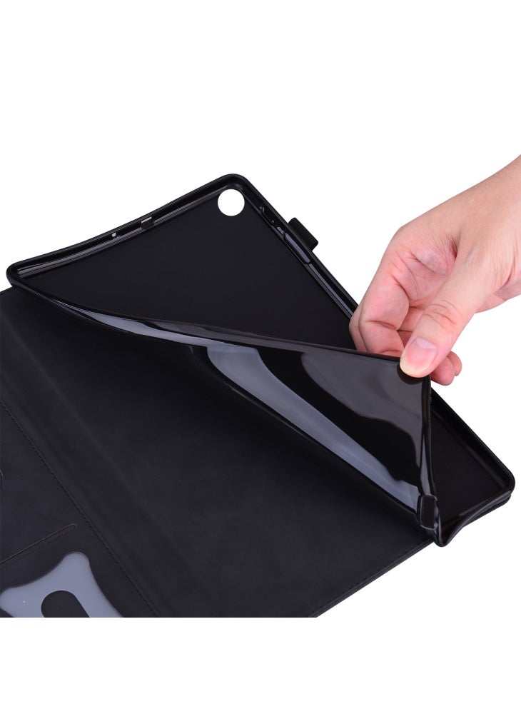 Tablet Case For Samsung Galaxy Tab S11/S10 Lite/S10 FE/S9/S9 FE/S8/S7 PU Leather Protective Folio Cover with Card Holder - Black - Image 5