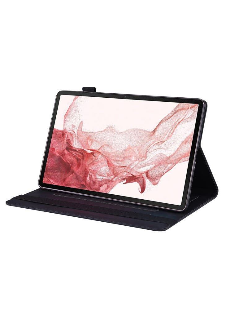Tablet Case For Samsung Galaxy Tab S11/S10 Lite/S10 FE/S9/S9 FE/S8/S7 PU Leather Protective Folio Cover with Card Holder - Black - Image 3