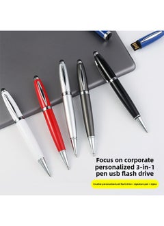Generic Touch Screen U Disk Pen Three-in-One Pen USB Flash Disk Enterprise School Exhibition Office Commercial Creative Gift Pendrive-Color:Black-Capacity:8GB  - Image 4