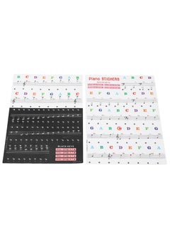 Thoraya Piano Keyboard Stickers for 88/61/54/49 Key Self Adhesive Removable Piano Keyboard Letters for Beginners and Kids Learning  - Image 1